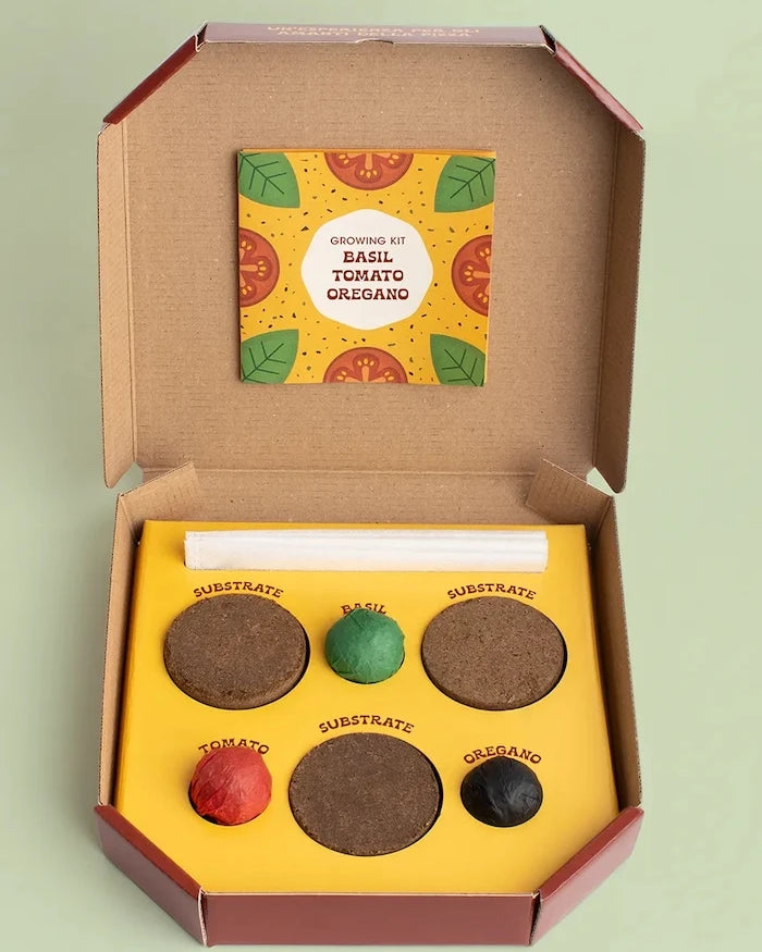 Комплект за отглеждане на растения RESETEA Pizza Lovers EN 21,5 x 21,5 x 3,5 cm