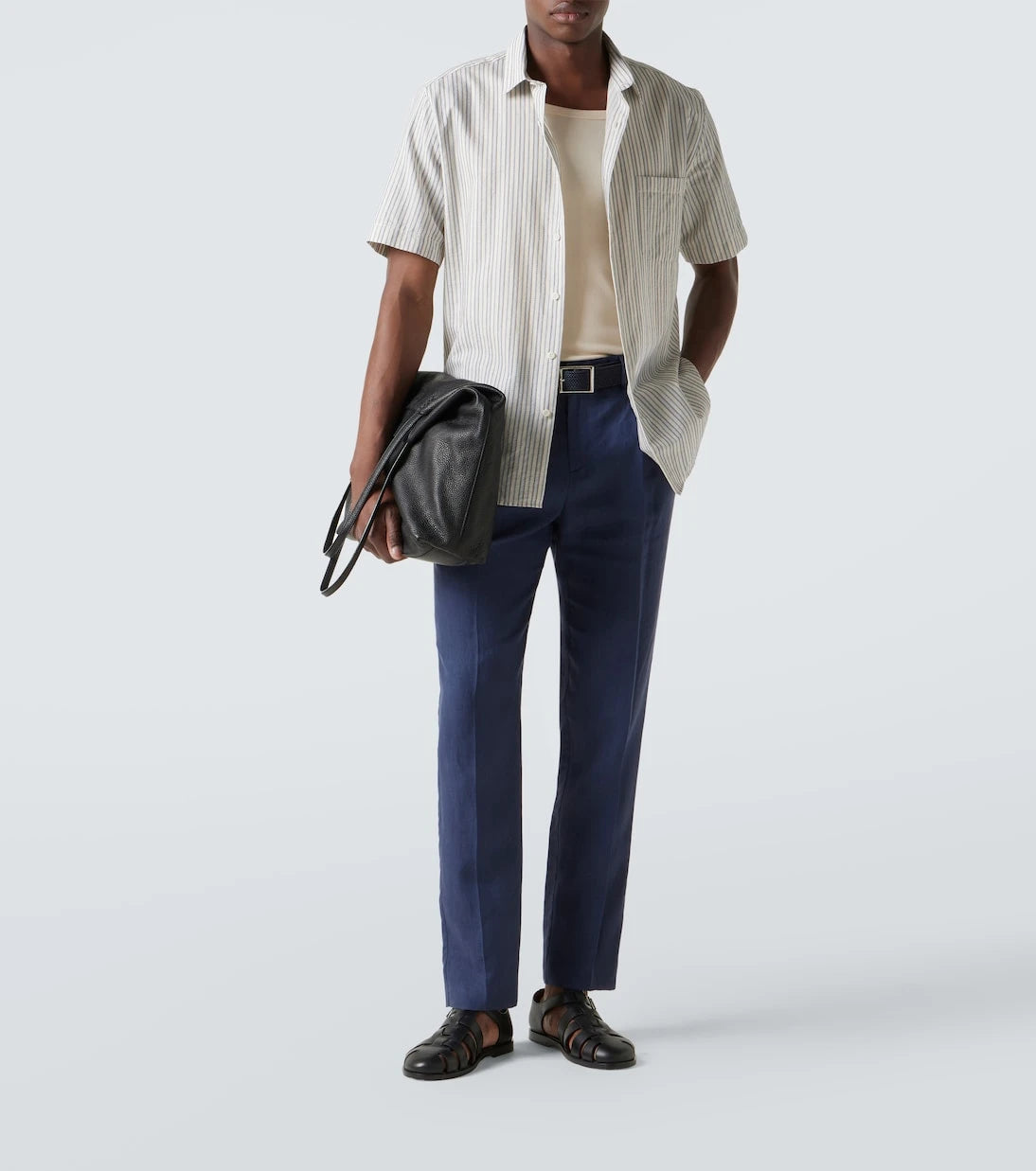 Sunspel - Striped cotton shirt