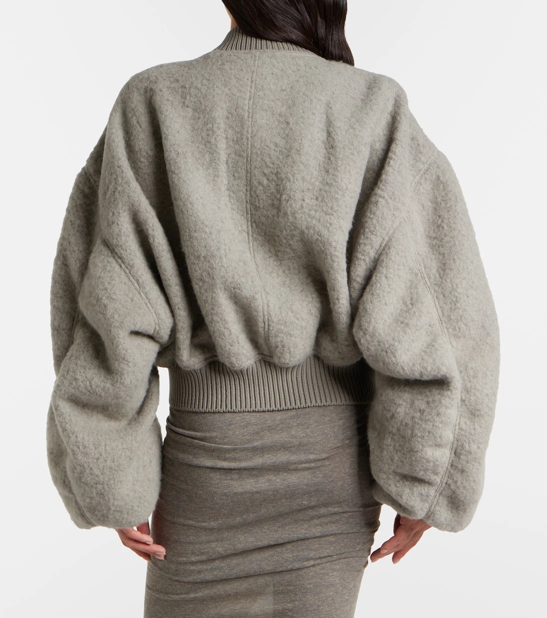 Rick Owens - Secchia alpaca and wool-blend bomber jacket
