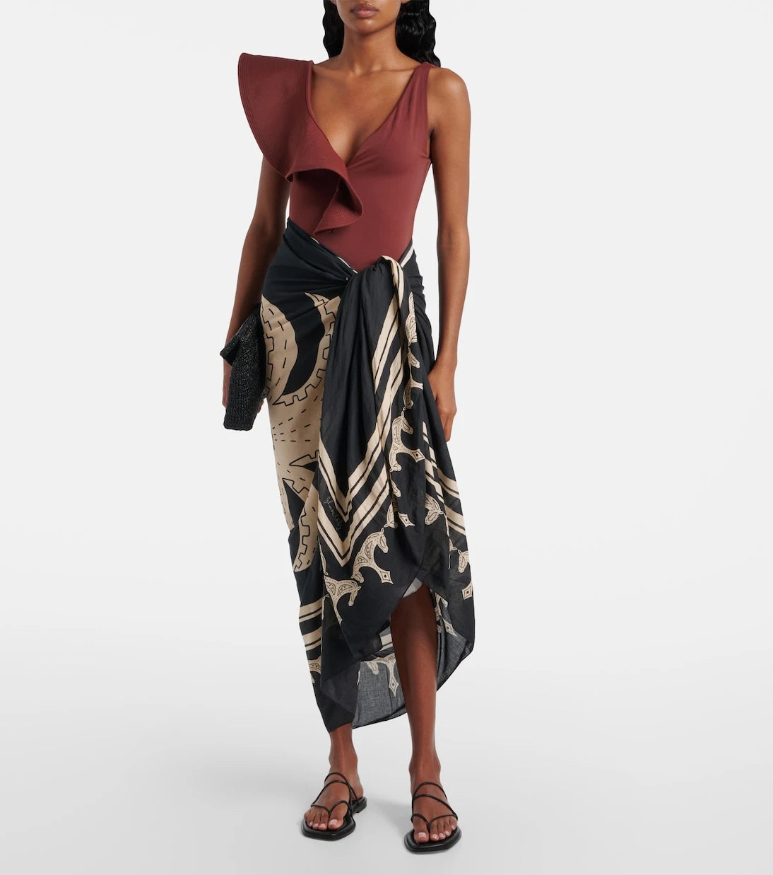 Johanna Ortiz - Printed cotton beach cover-up