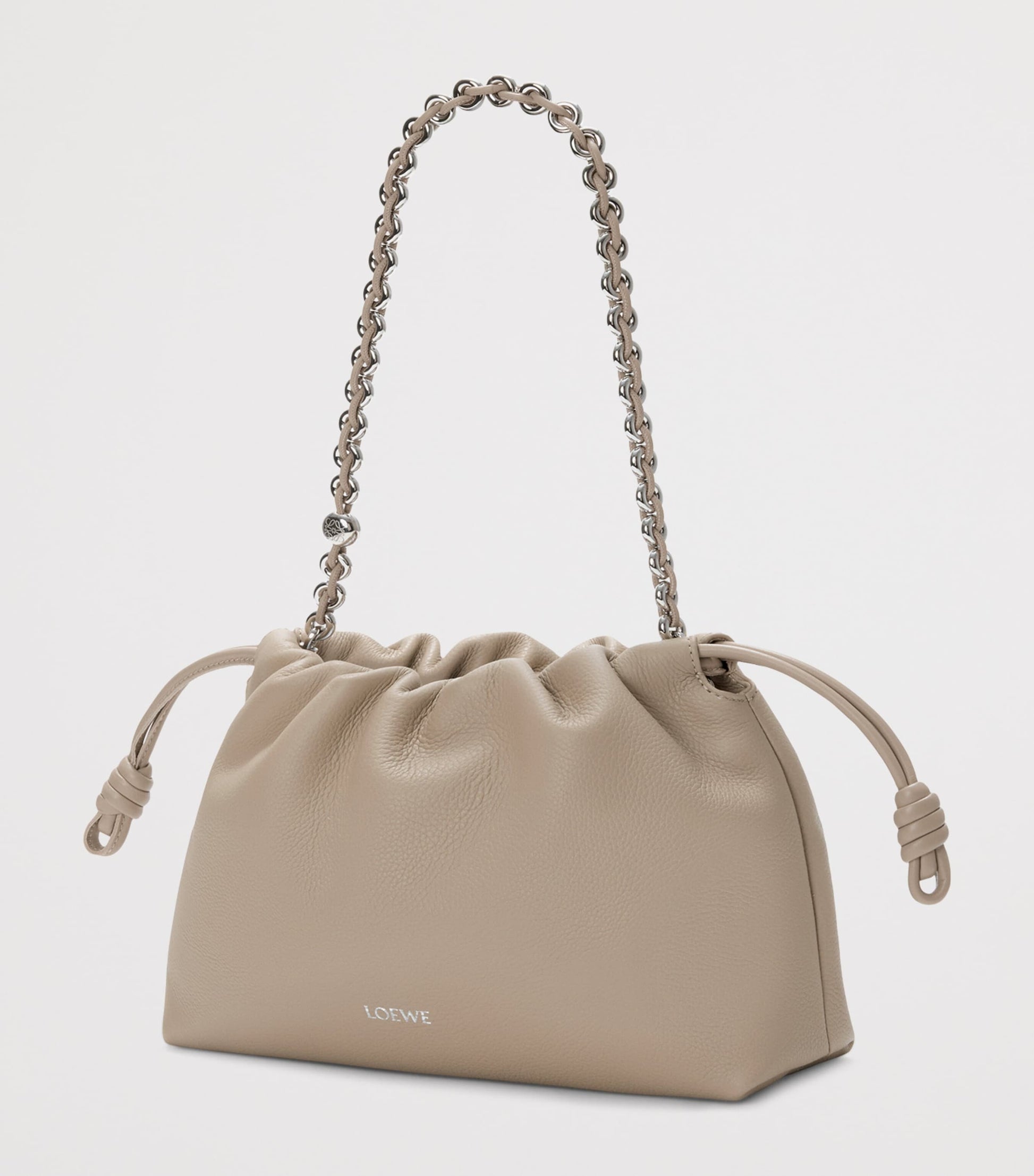 Medium Leather Flamenco Shoulder Bag