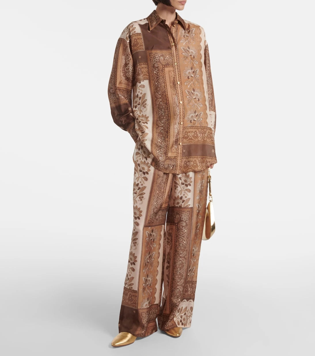Zimmermann - Lucky printed silk straight pants
