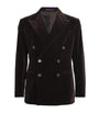 Velvet Double-Breasted Kent Suit Jacket