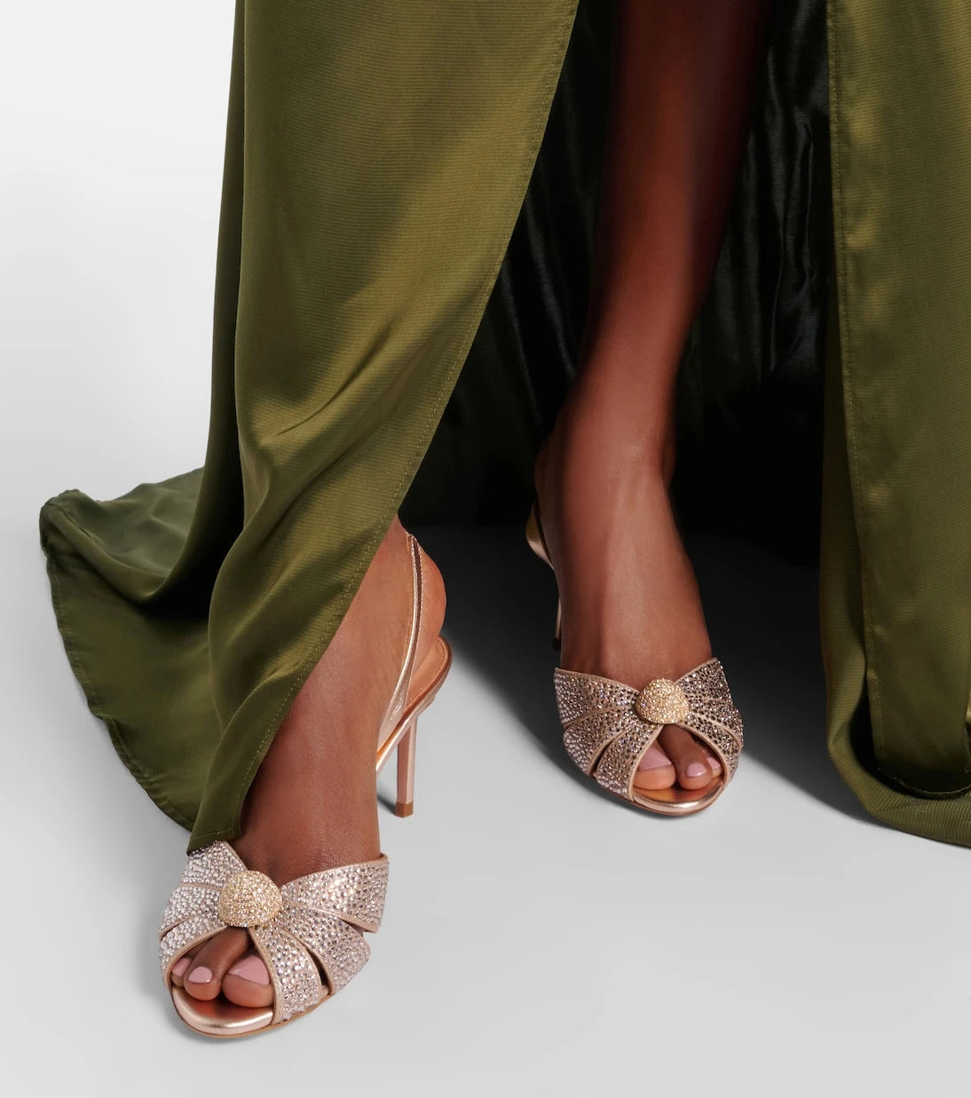Aquazzura - Italian Flirt 75 embellished leather sandals