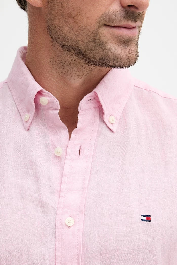 Tommy Hilfiger риза мъжка от лен