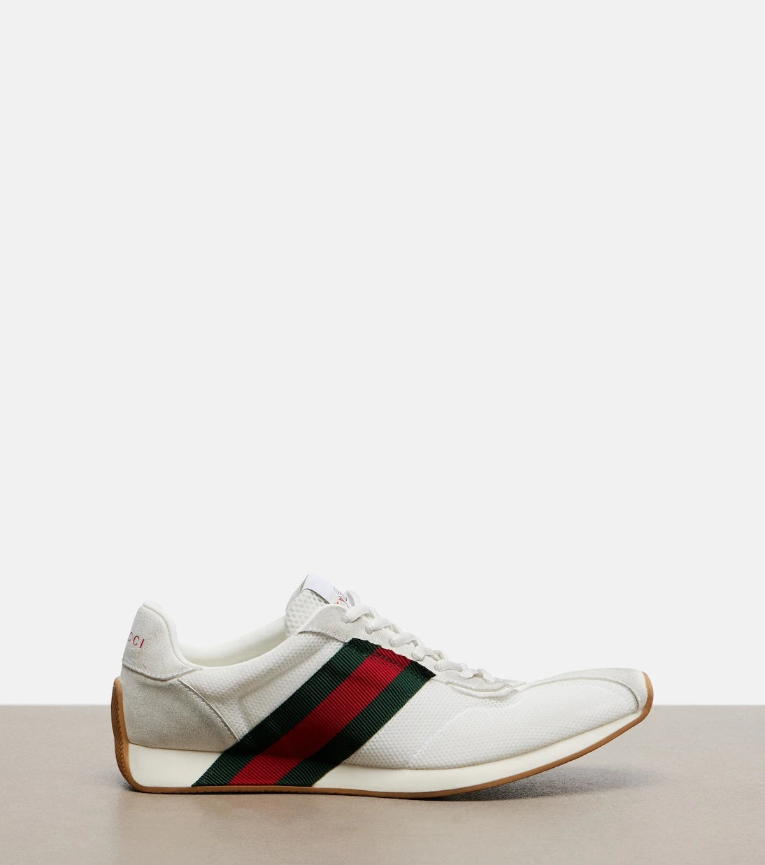 Gucci - Gucci Tempo suede-trimmed sneakers