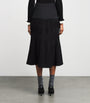 Claudie Pierlot Black Pleated Midi Skirt