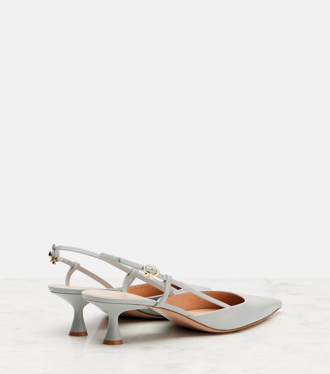 Gianvito Rossi - Ascent 55 leather slingback pumps