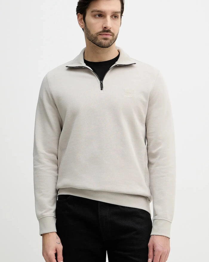 BOSS Orange erkek pamuklu Zetrust sweatshirt