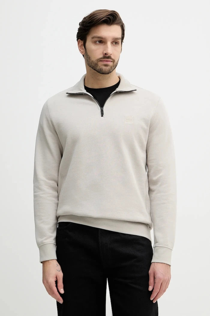 BOSS Orange erkek pamuklu Zetrust sweatshirt