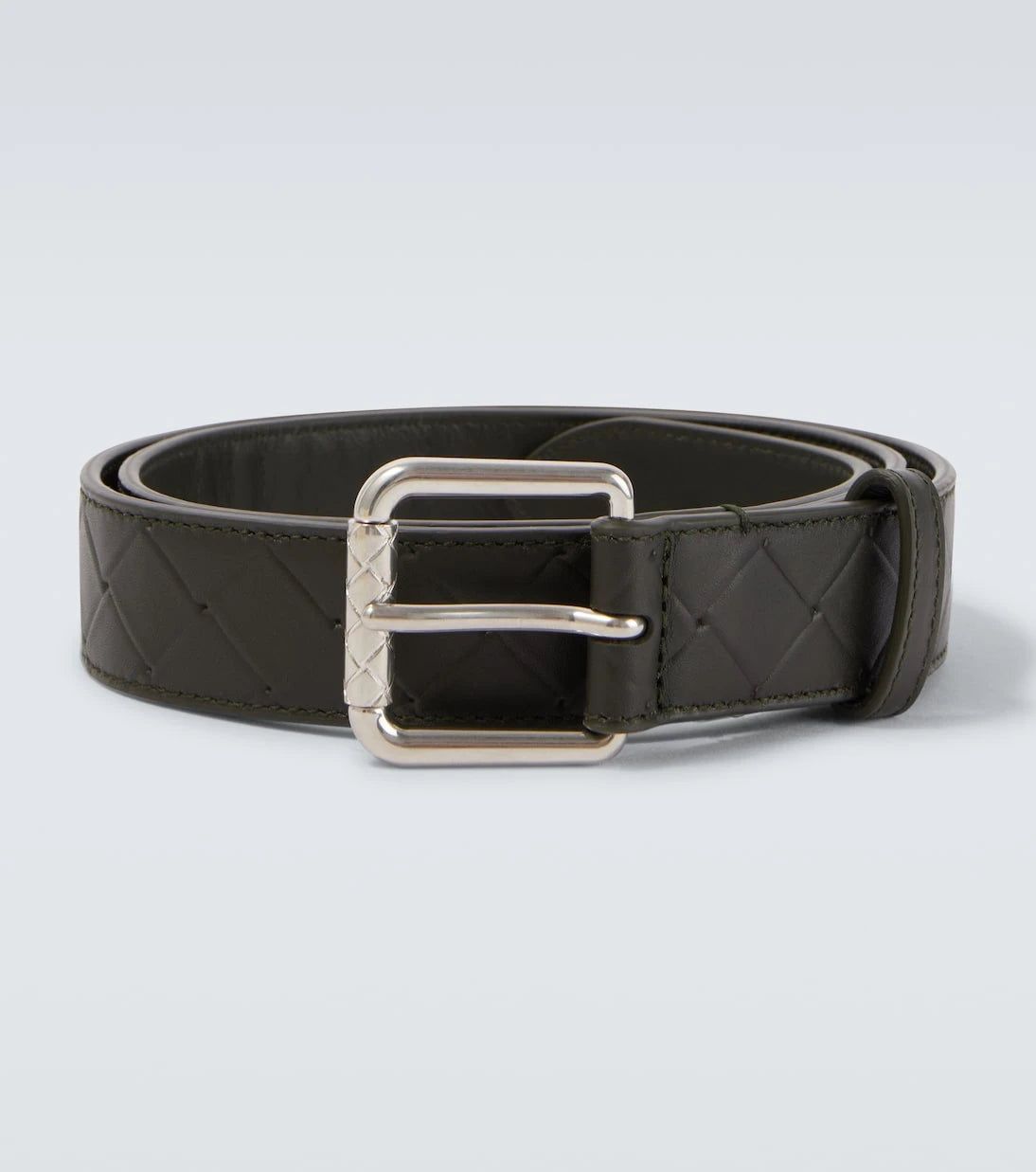 Bottega Veneta - Intrecciato embossed leather belt