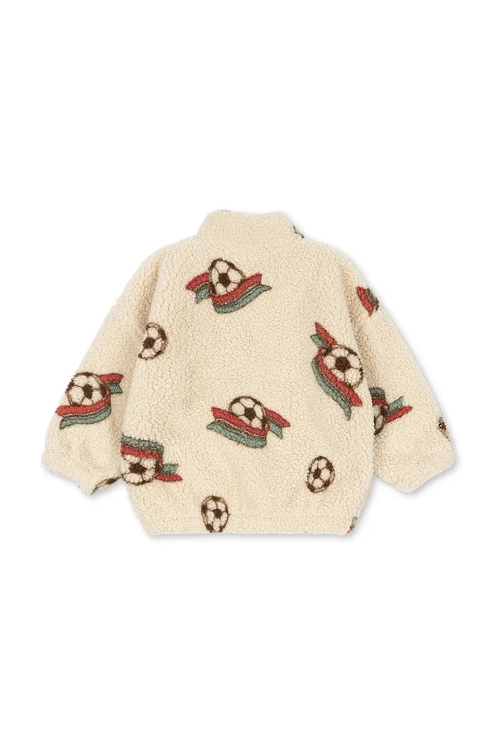 Konges Sløjd Çocuk Polar Ceketi JODY TEDDY HALF ZIP GRS