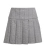 MAX&Co. Grey Wool-Blend Pleated Mini Skirt
