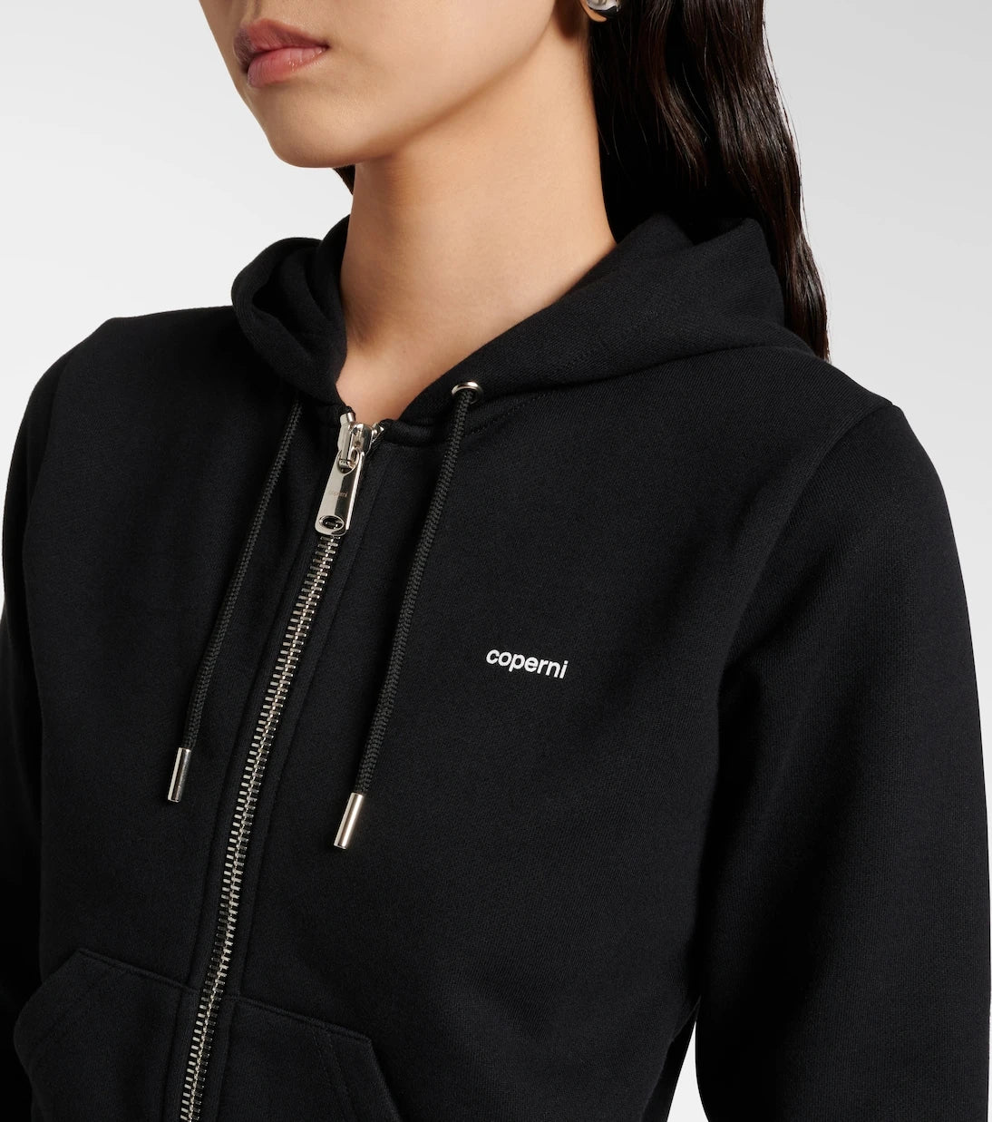 Coperni - Cotton-blend jersey zip-up hoodie
