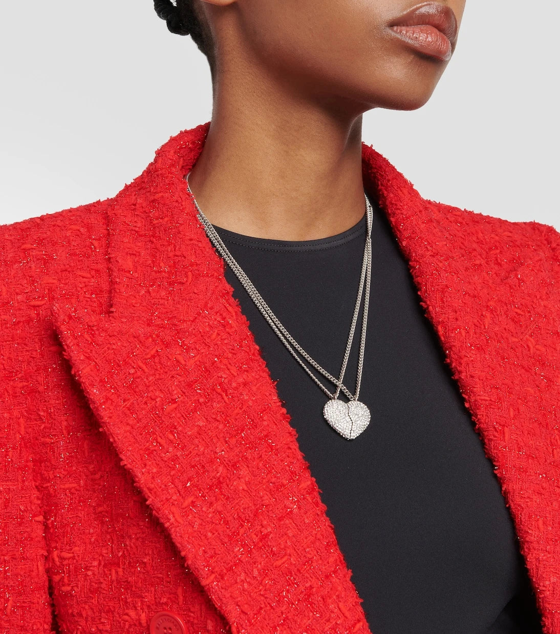 Balenciaga - Lovelock embellished necklace