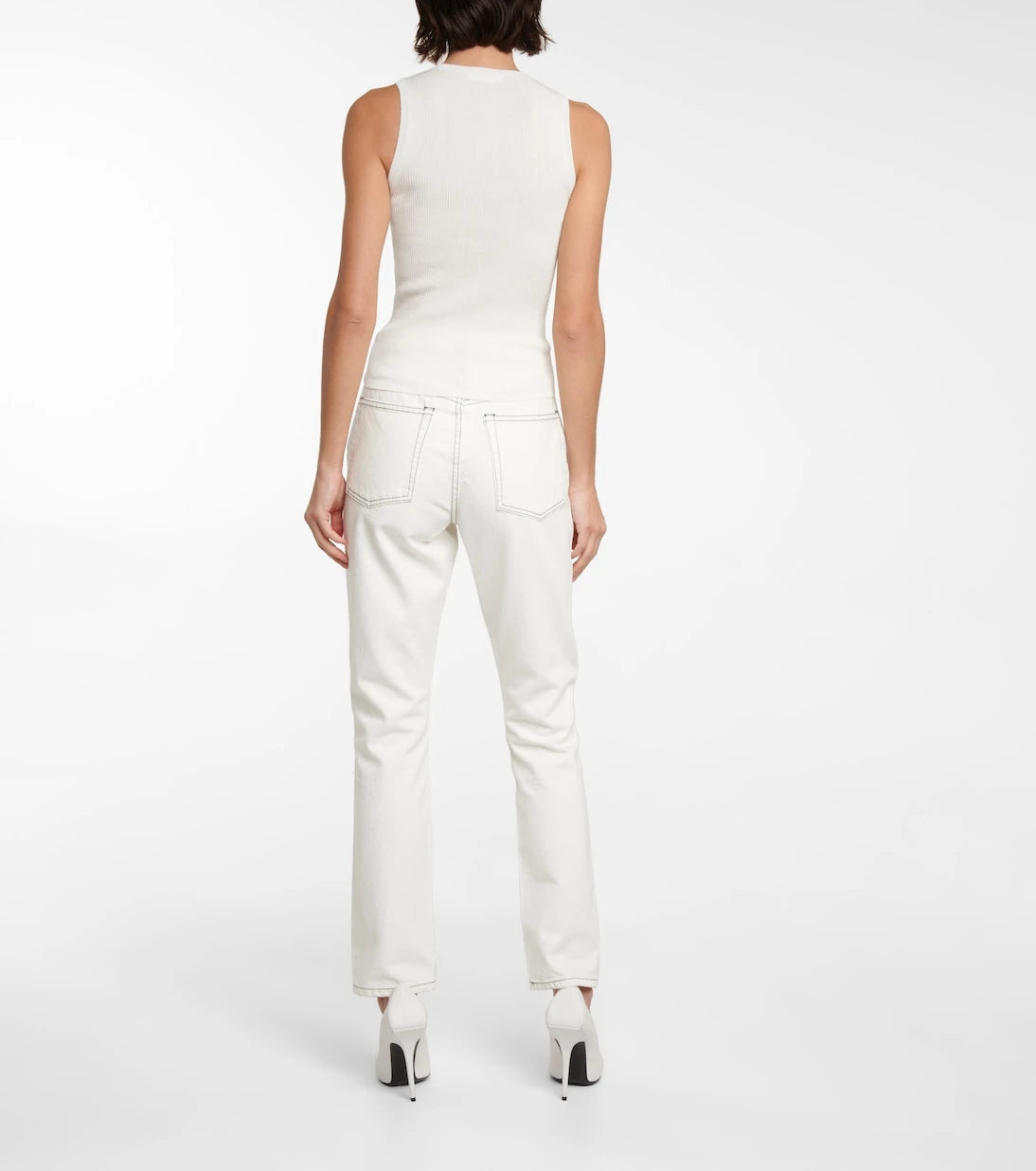 Wardrobe.NYC - سترة علوية قطنية محاكة مضلعة