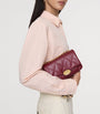 Burberry Red Leather Quilted Clutch Bag