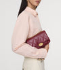Burberry Red Leather Quilted Clutch Bag
