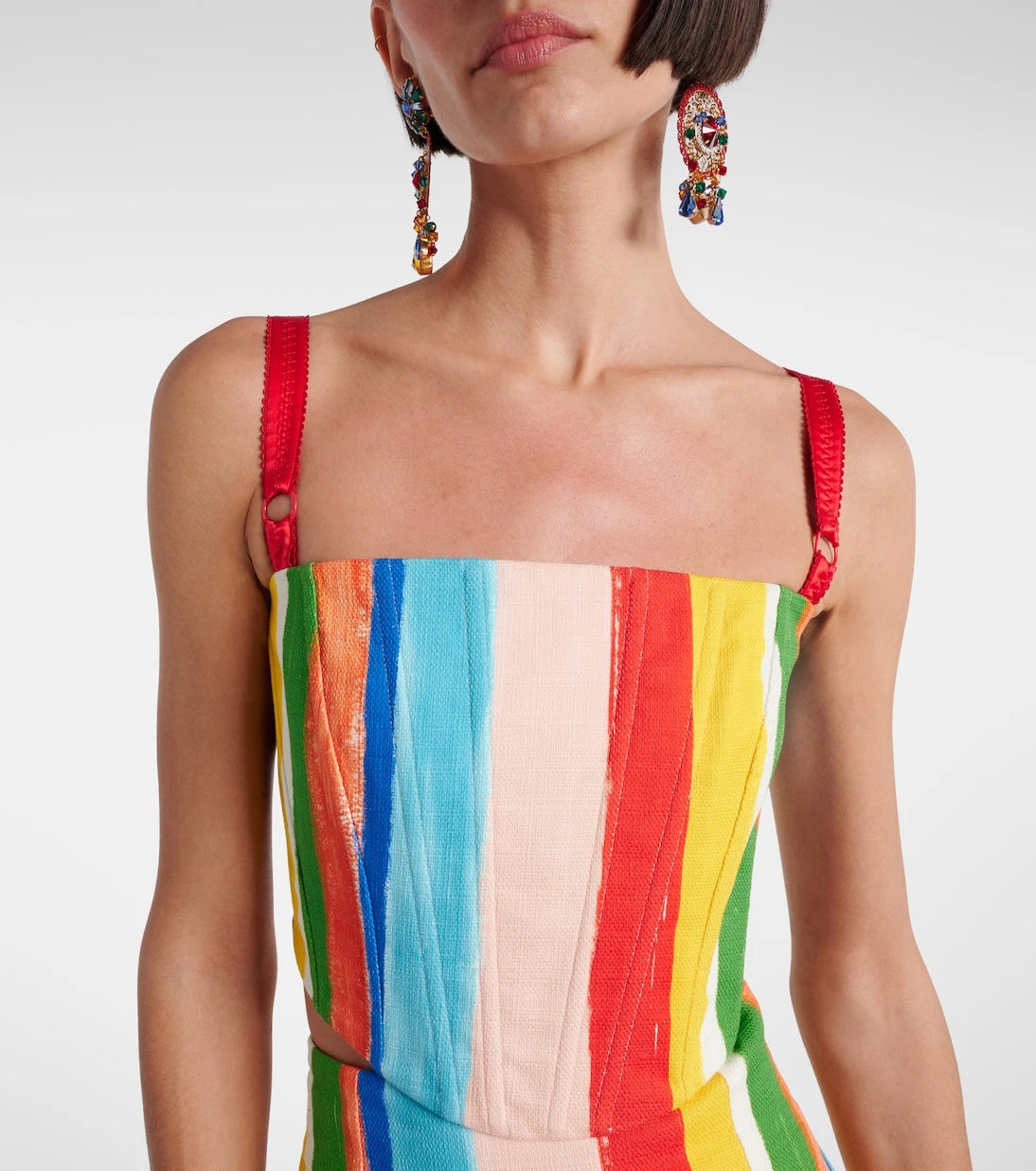 Dolce&Gabbana - Striped cotton-blend tank top
