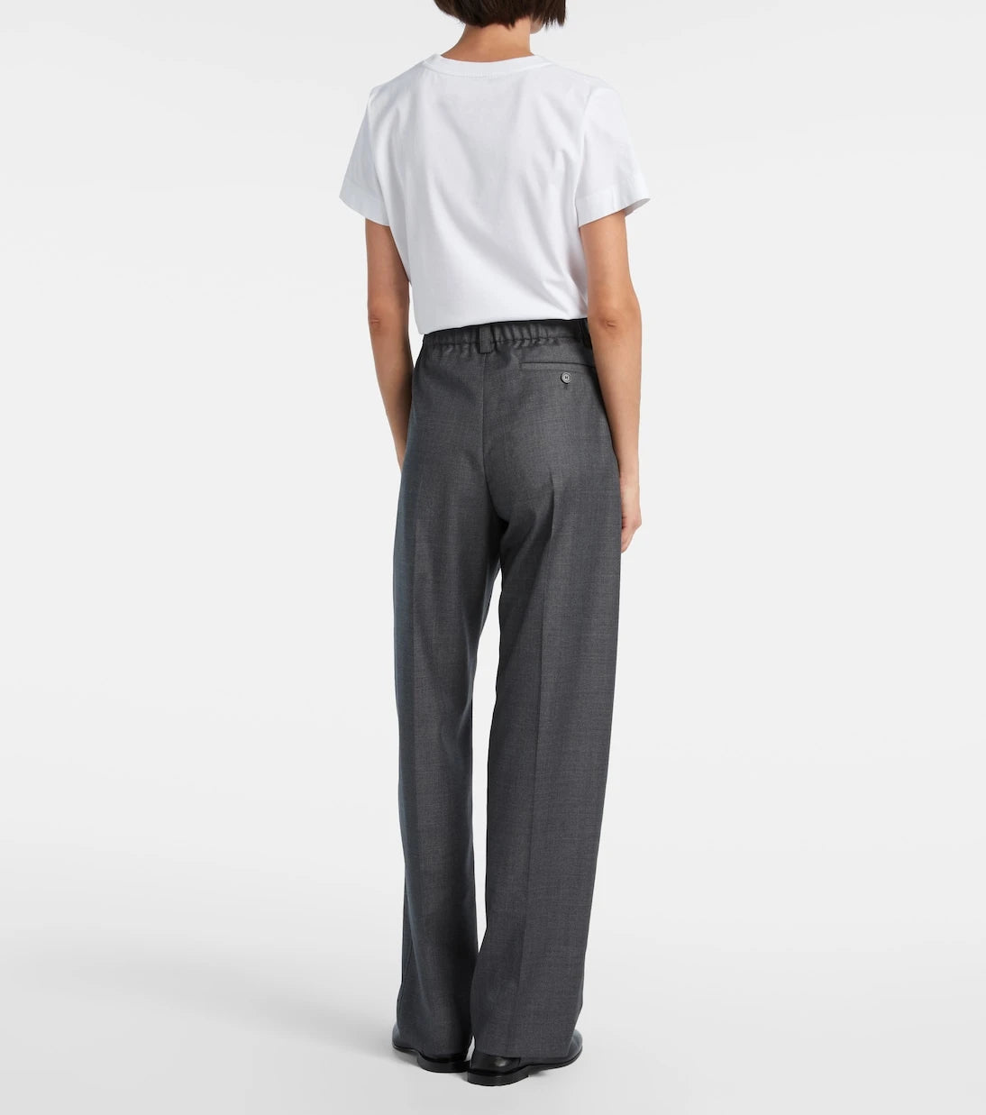 Givenchy - Low-rise wool wide-leg pants