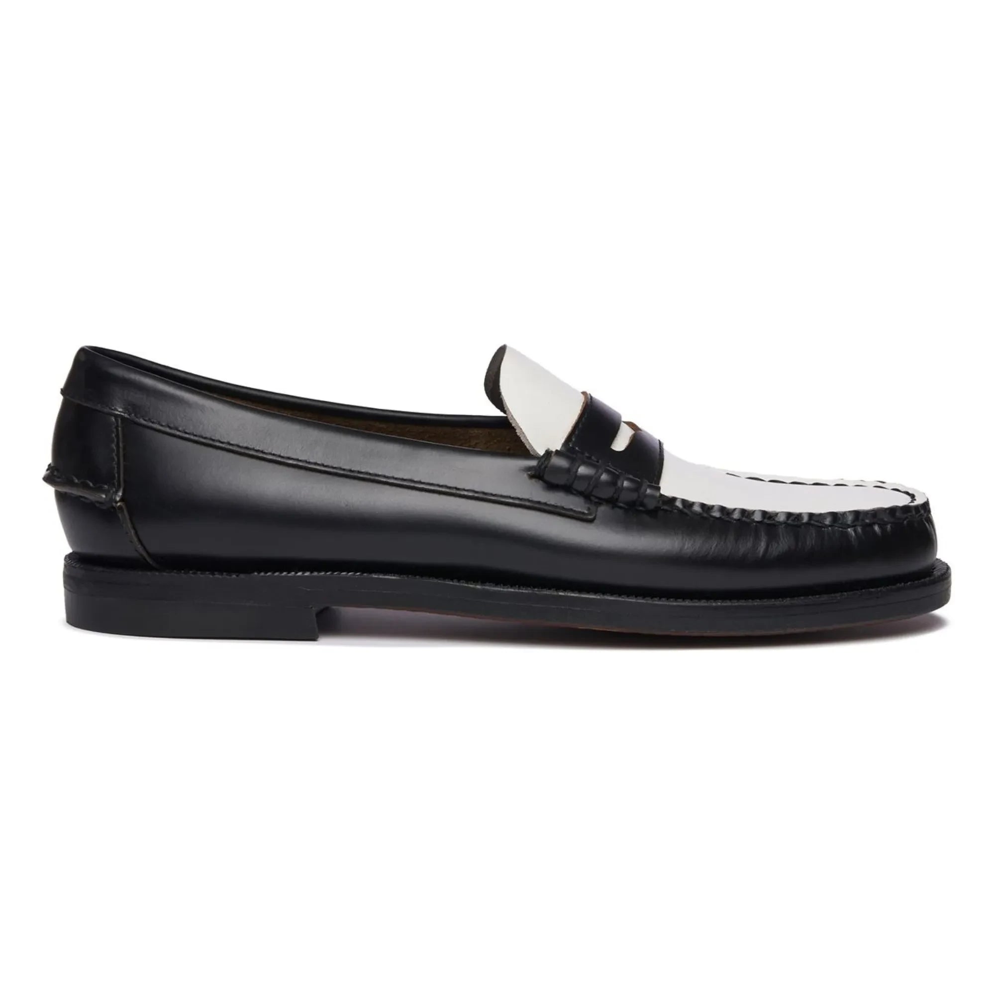 Sebago - Moccasins Bicolore Classic Dan | Noir/Blanc