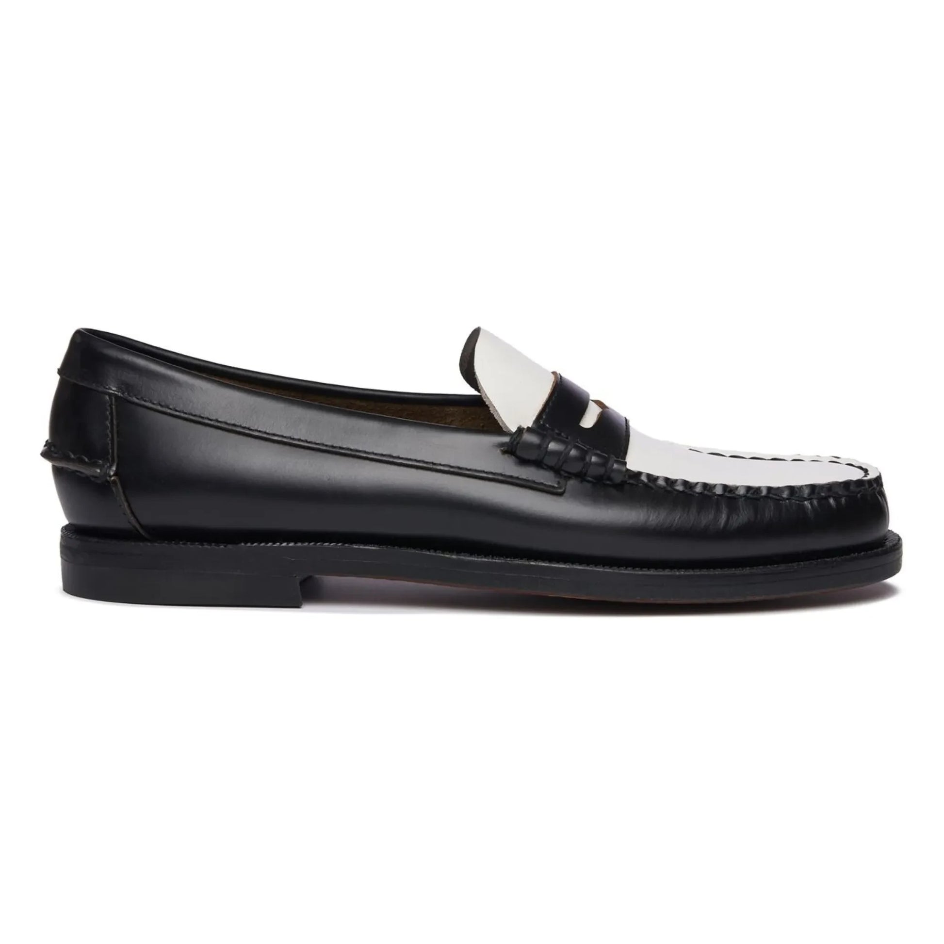 Sebago - Moccasins Bicolore Classic Dan | Noir/Blanc