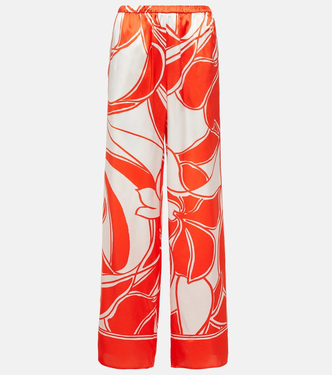 SIR - Ramona printed silk satin wide-leg pants