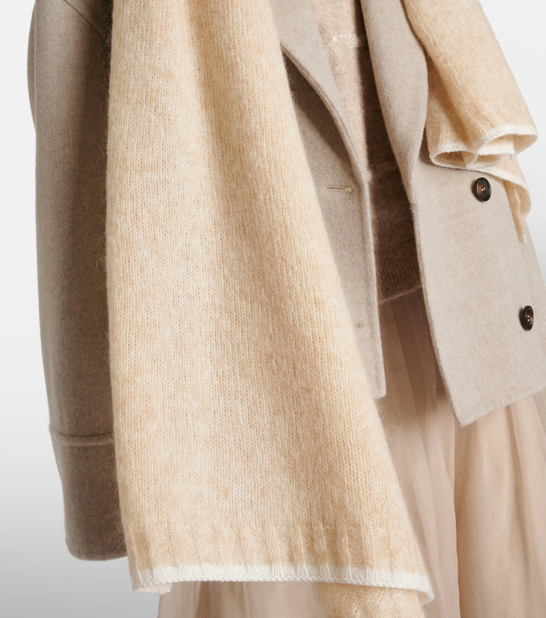 Brunello Cucinelli - Cable-knit mohair scarf