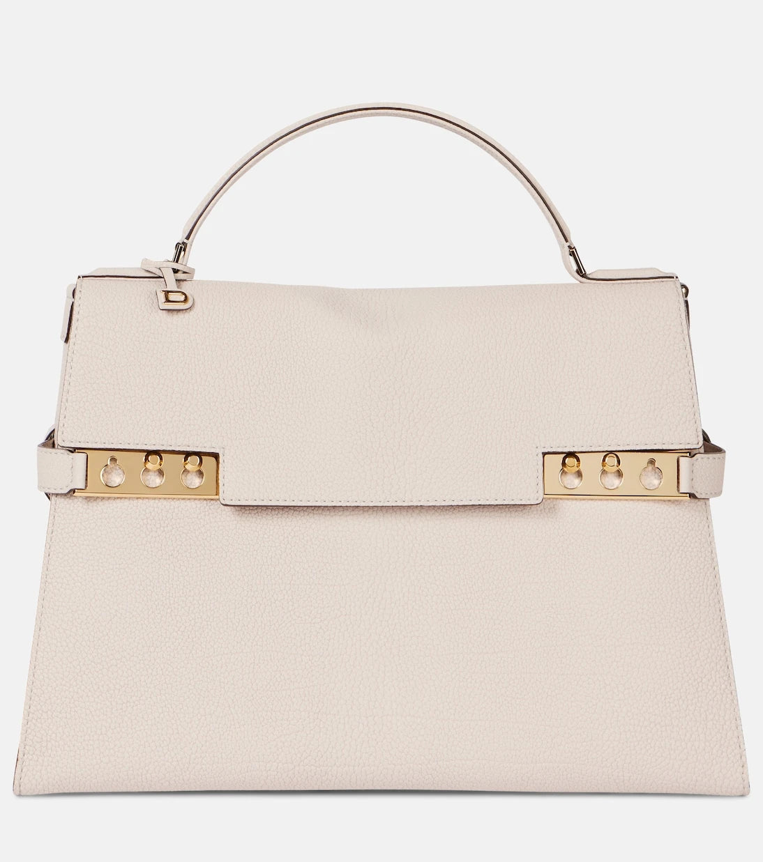 Delvaux - حقيبة يد كبيرة توت تيمبيت من جلد ديربي