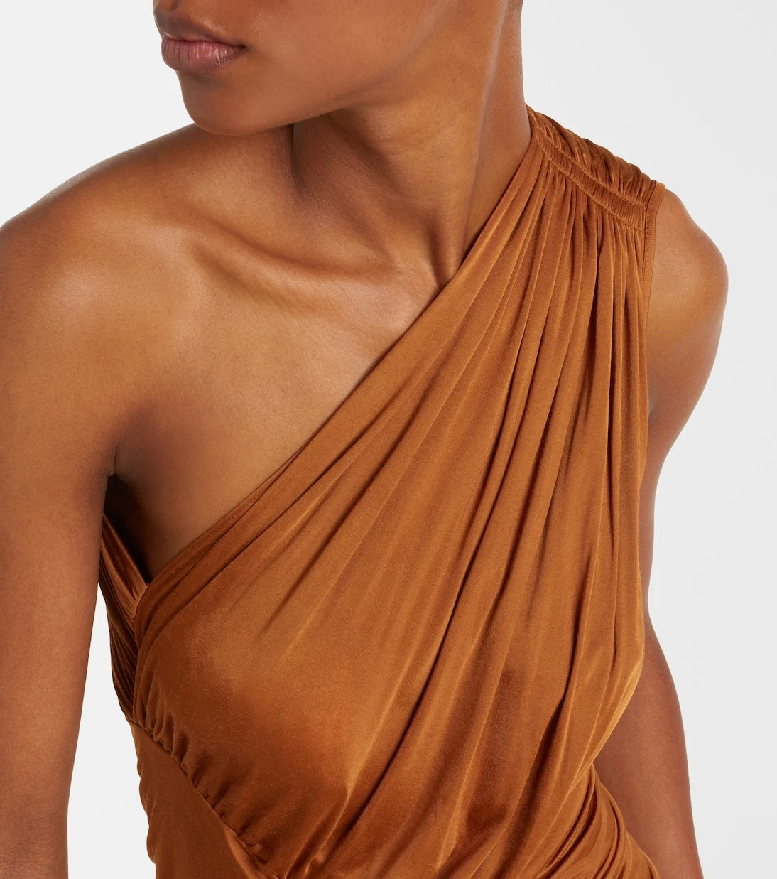 Rick Owens - Lilies Avra ruched one-shoulder gown