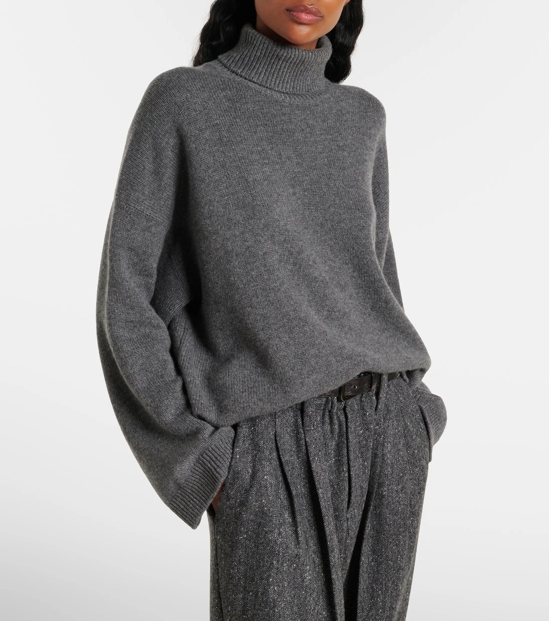Brunello Cucinelli - Monili cashmere turtleneck sweater