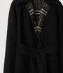 Burberry Wool Reversible Hooded Wrap Coat