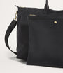 Black Nylon Overnight Tote Bag