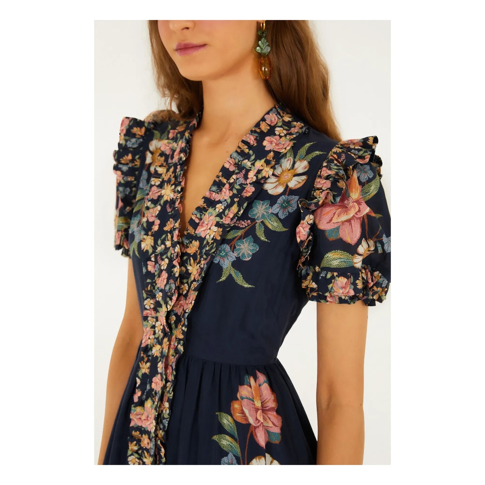 Farm Rio - Maira dress | Navy blue