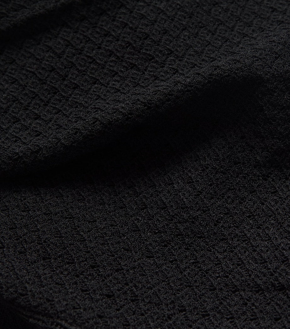 Black Knitted Florie Maxi Dress