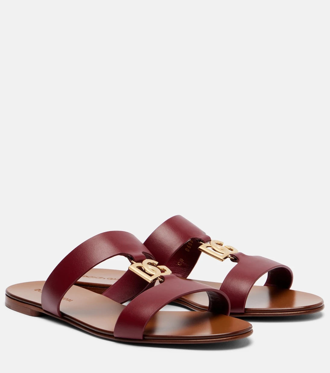 Dolce&Gabbana - DG leather slides