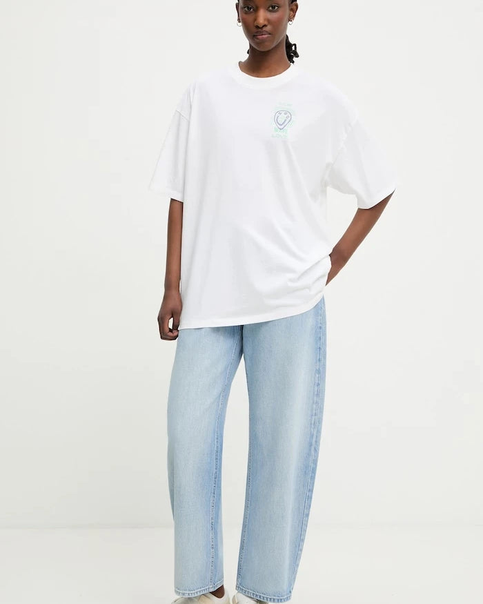 HUGO Blue тениска дамска от памук Oversized_Tee_B