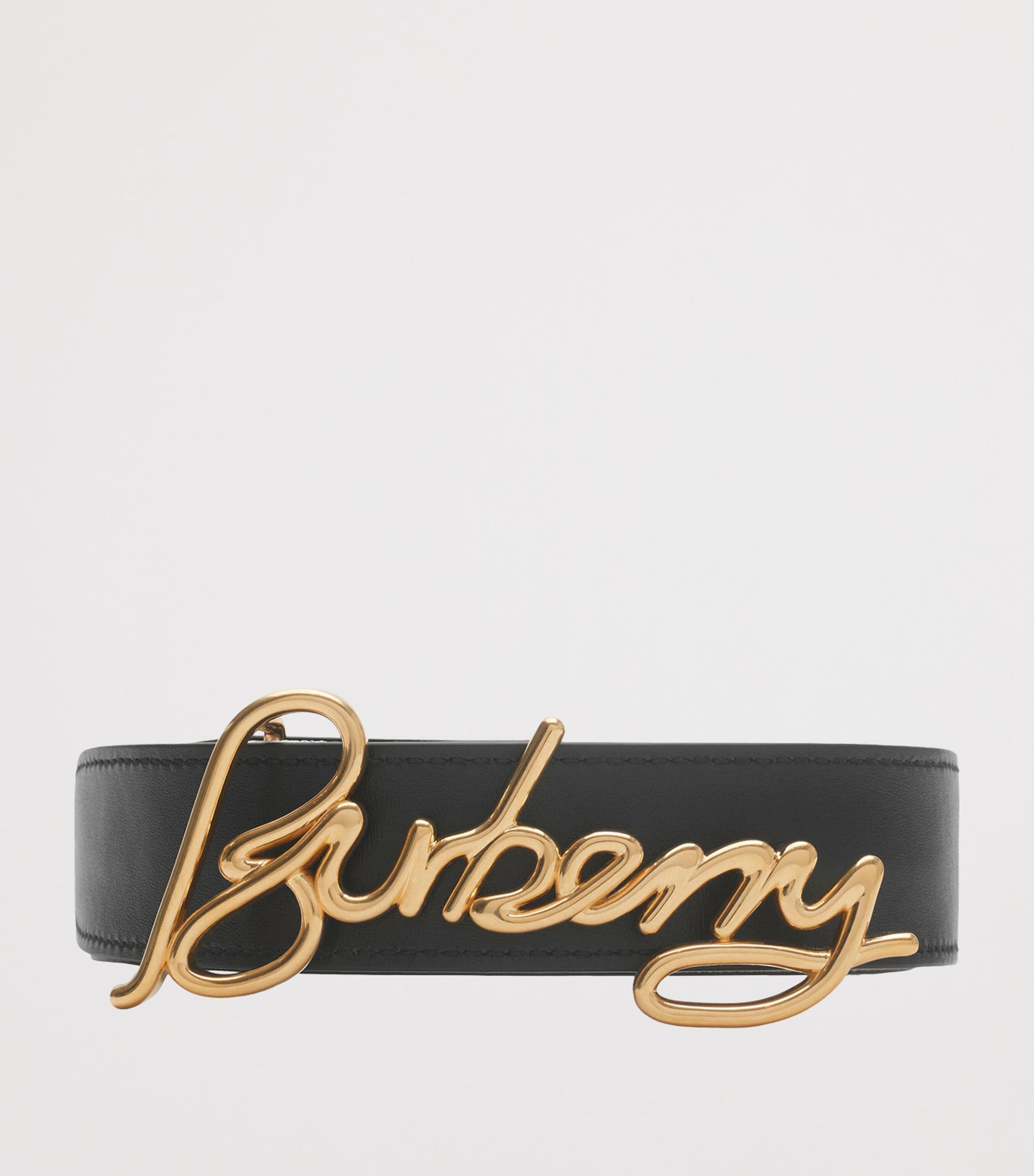 Beige Reversible Check Belt