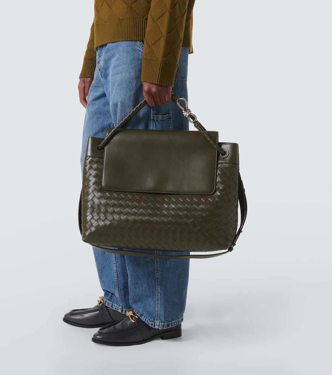 Bottega Veneta - Andiamo Large leather messenger bag