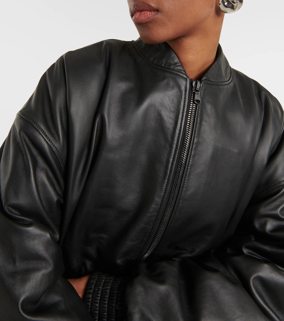 Wardrobe.NYC - Deri bomber ceket
