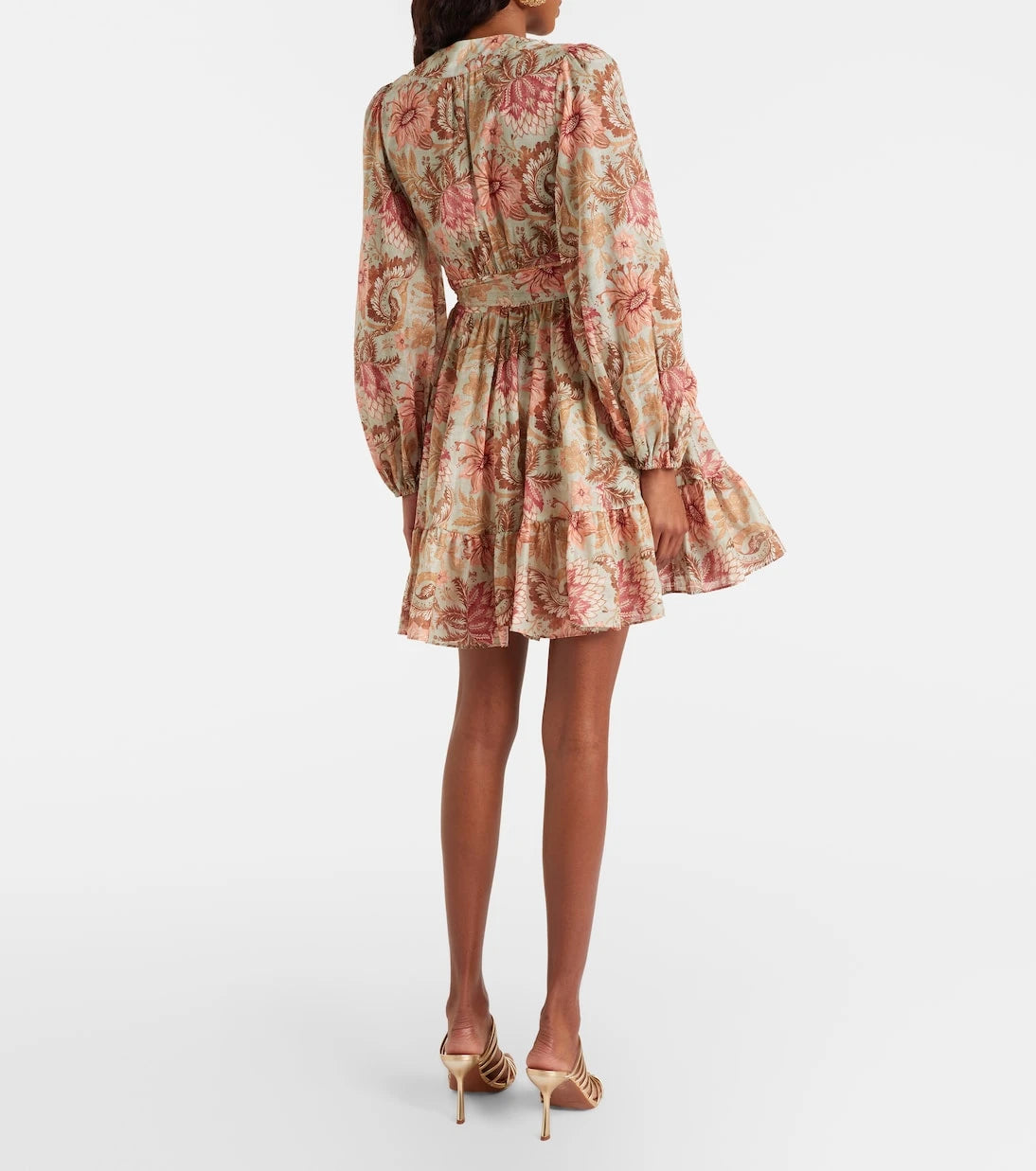 Zimmermann - Daylight floral cotton wrap dress