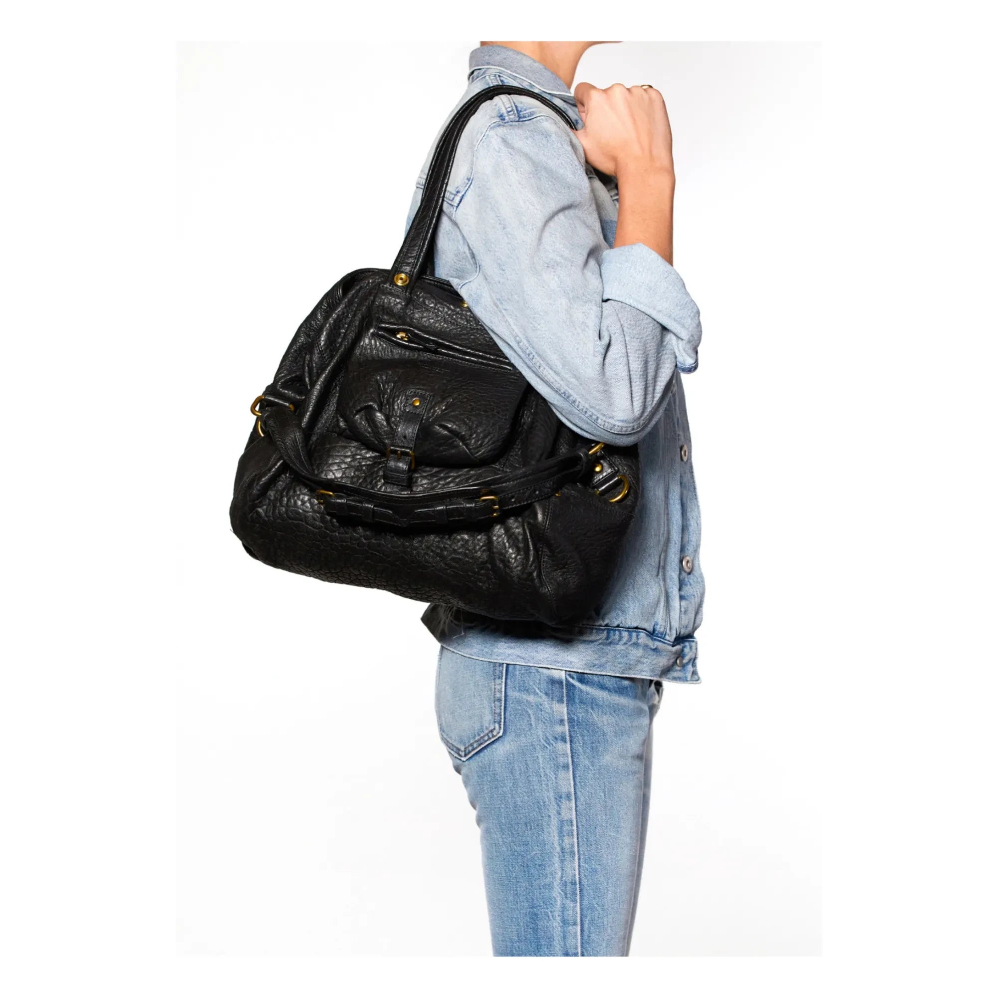 Jérôme Dreyfuss - Billy Lambskin Handbag - M | Black