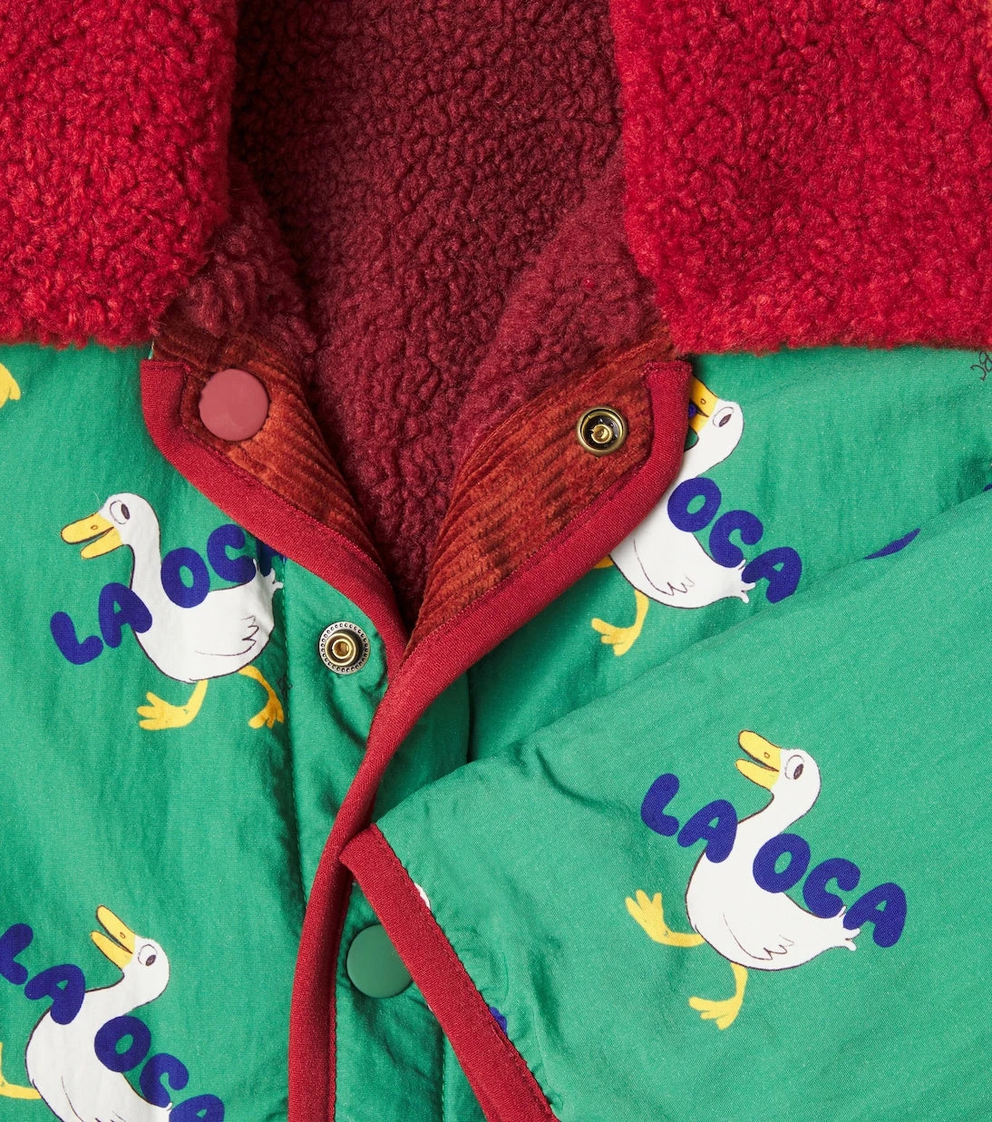 Bobo Choses - Baby La Oca çift taraflı pelüş ceket