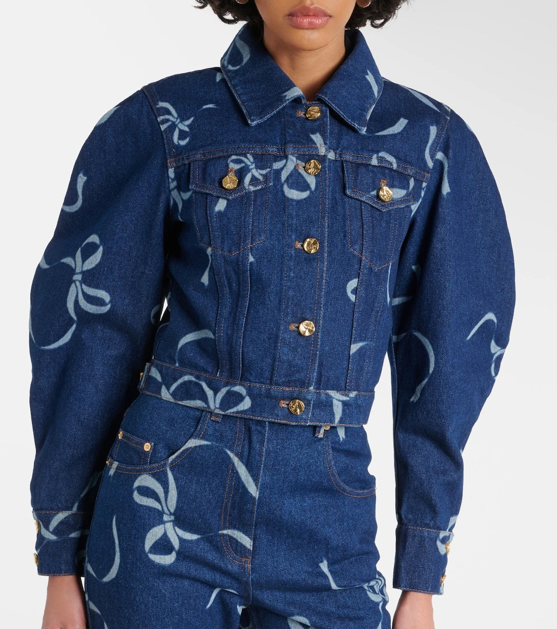 Nina Ricci - Printed denim jacket