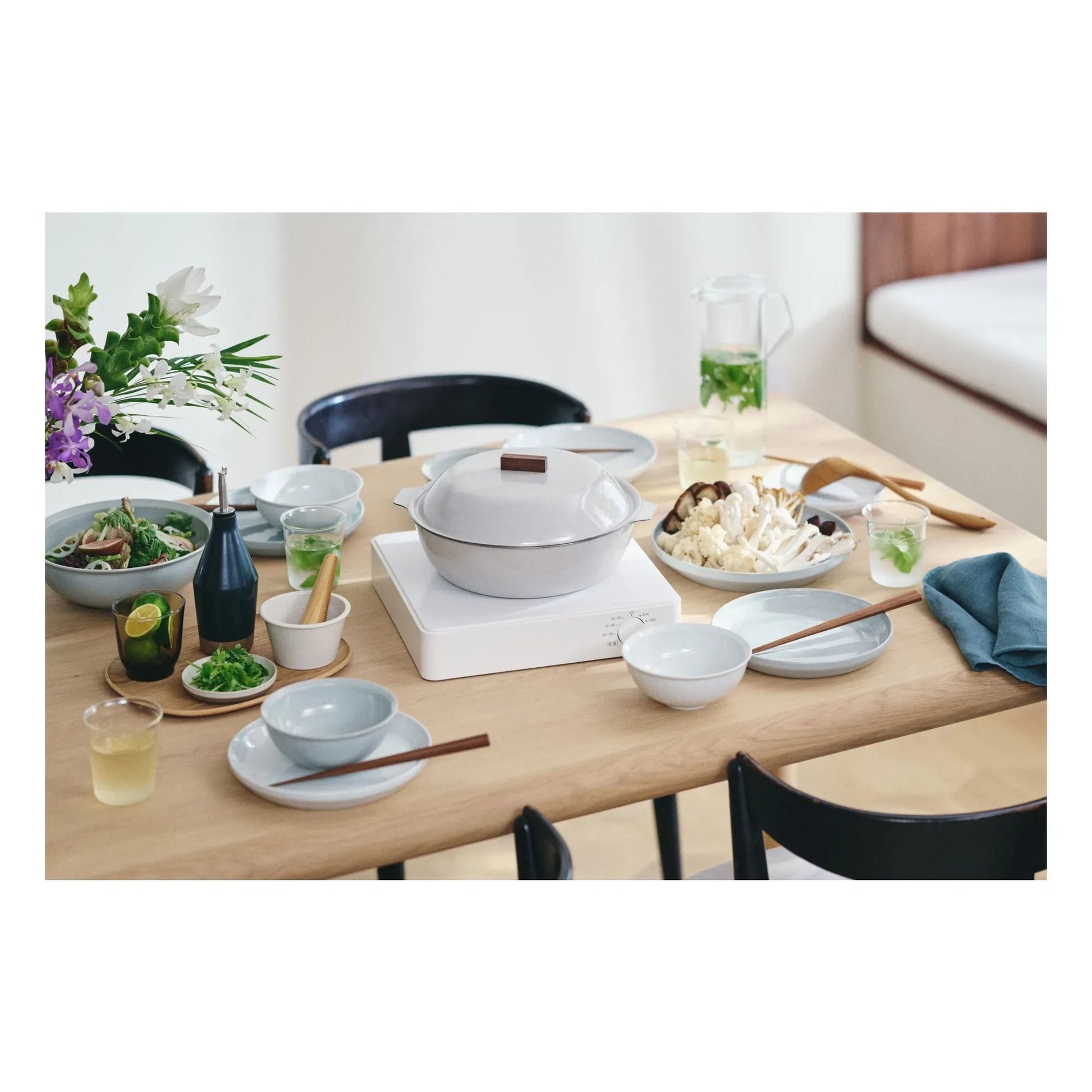 Kinto - Kakomi enamel casserole | Ivory