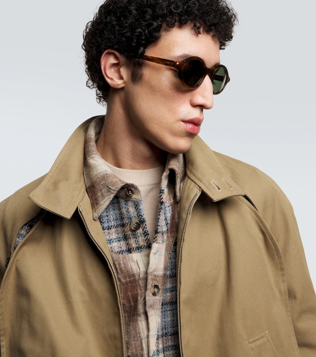 Loewe - نظارة شمسية رفيعة مستديرة