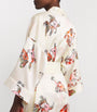 Olivia von Halle Silk Fish Print Mimi Robe