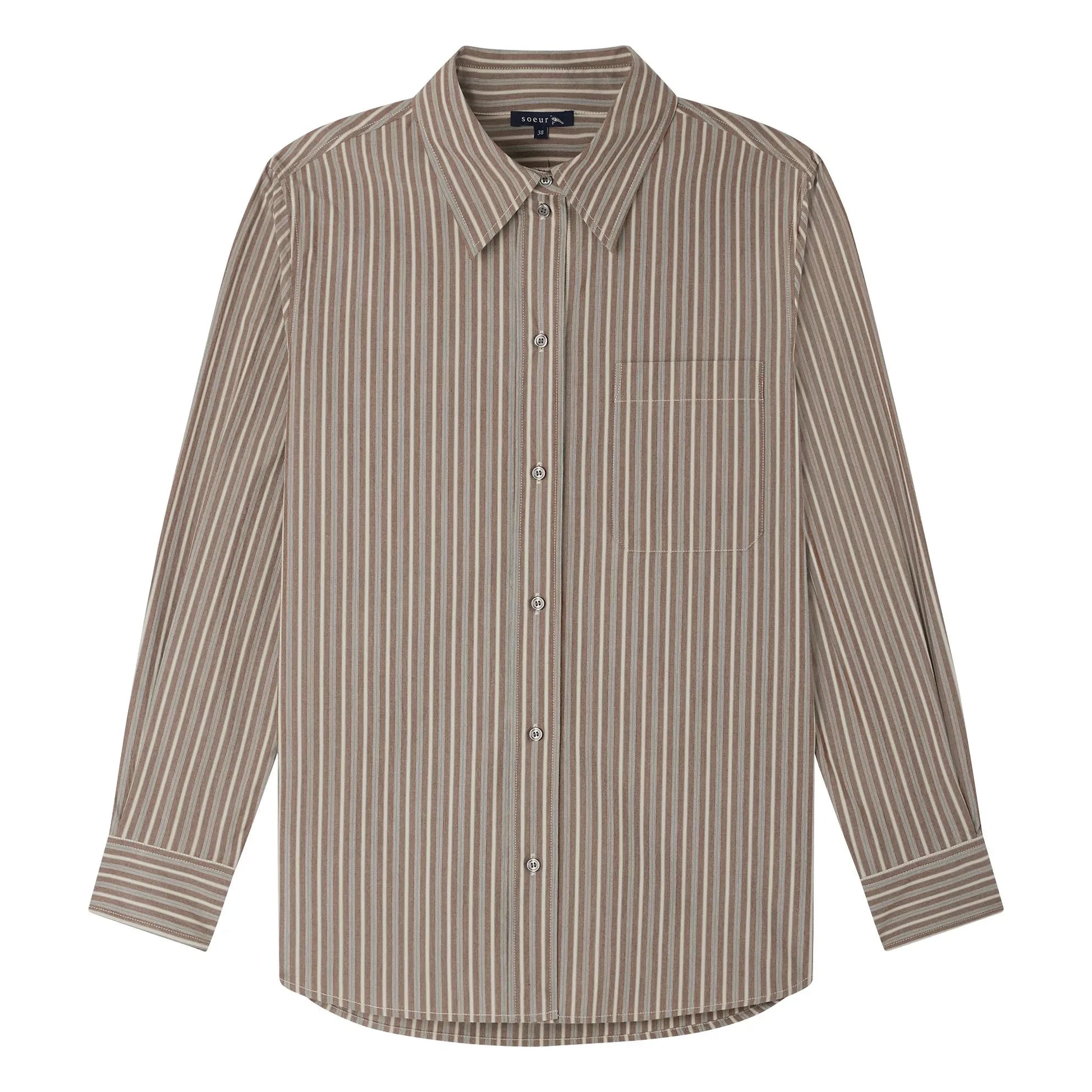 Soeur - Alphée Stripes shirt | Verdigris