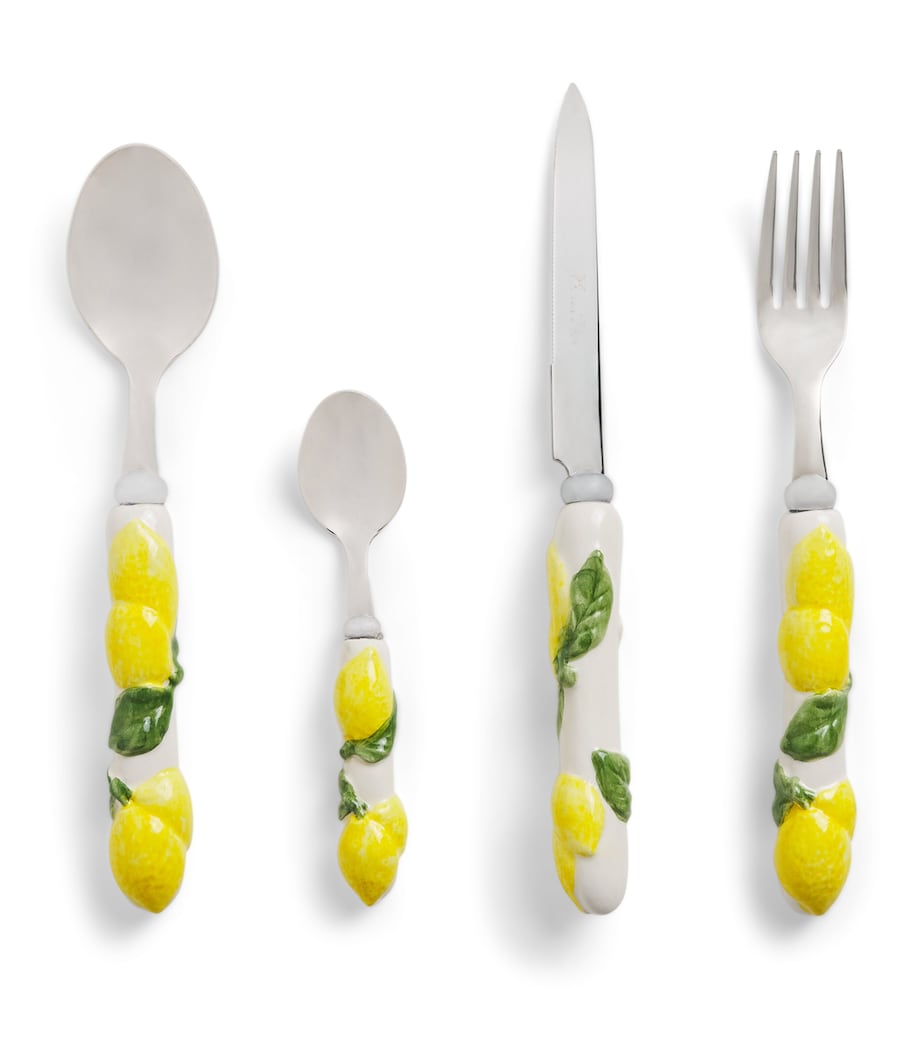 Ceramic Lemon 4-Piece Cutlery Set