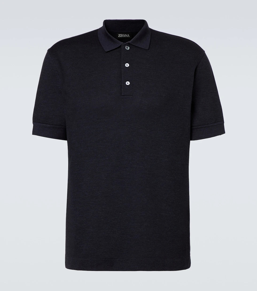 Zegna - Cotton and silk polo shirt